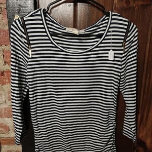 Michael Kors Striped Navy and White Women's Top